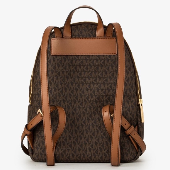 . Michael Kors Medium Erin 35F0GERB2V Backpack In Brown Acorn - Picture 4 of 16